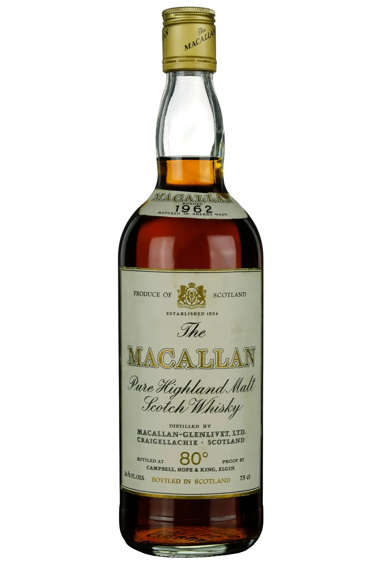 Macallan 1962 Campbell Hope & King 1970S 1