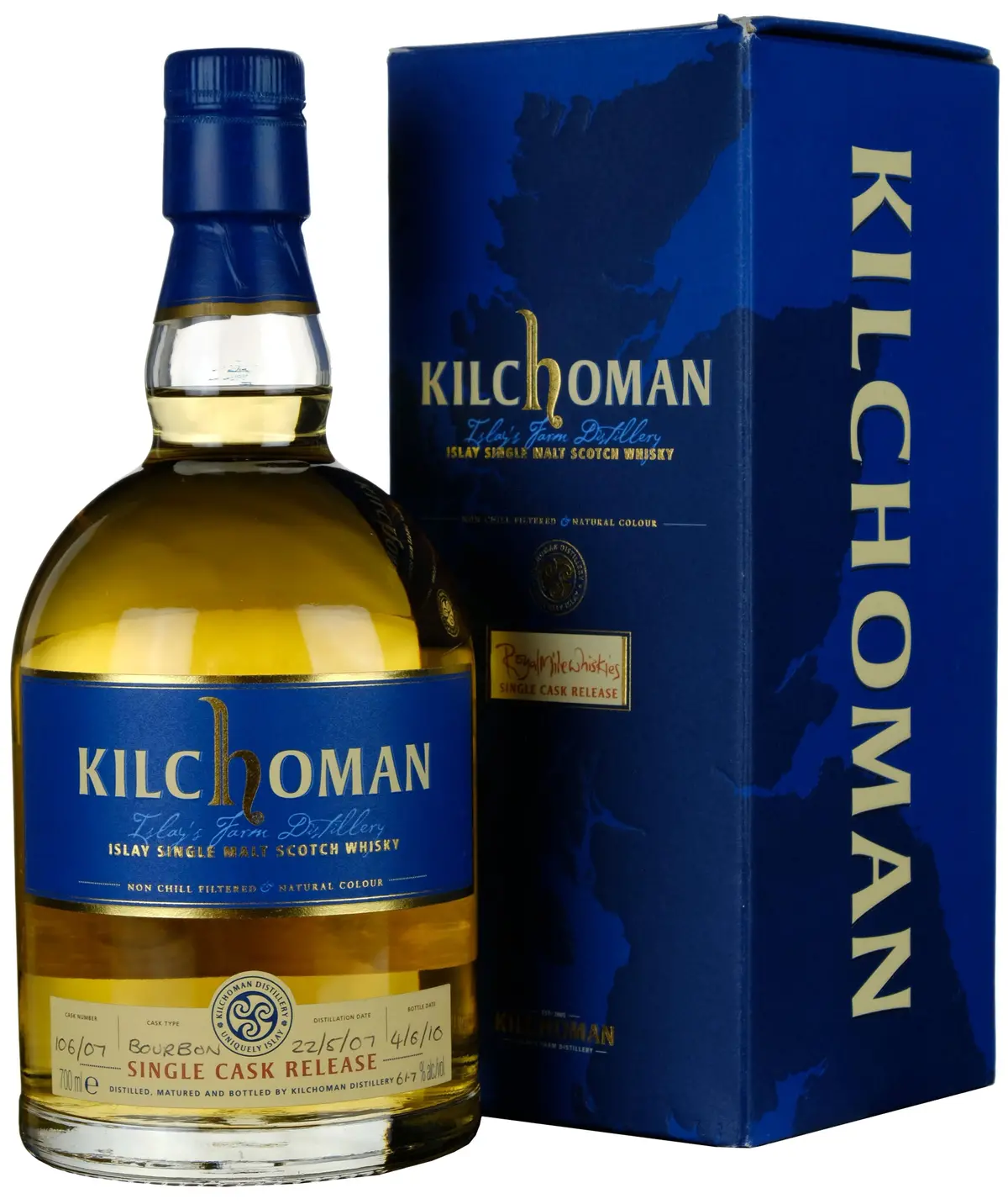 Kilchoman 2007-2010 Royal Mile Whiskies Exclusive Single Cask 106 1