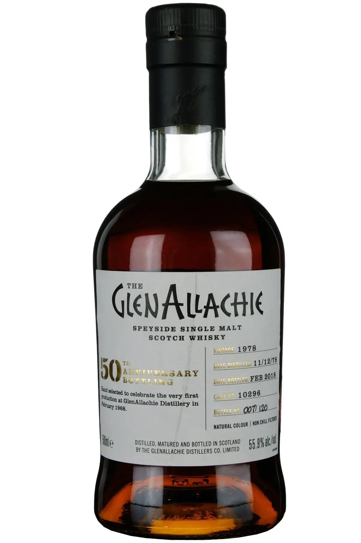 Glenallachie 1978-2018 | 39 Year Old Single Cask 10296 50Th Anniversary 1968-2018 1