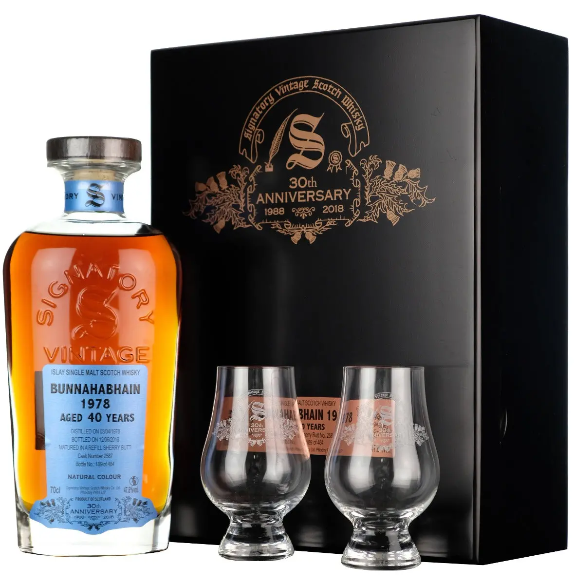 Bunnahabhain 1978-2018 | 40 Year Old Signatory Vintage 30Th Anniversary 1