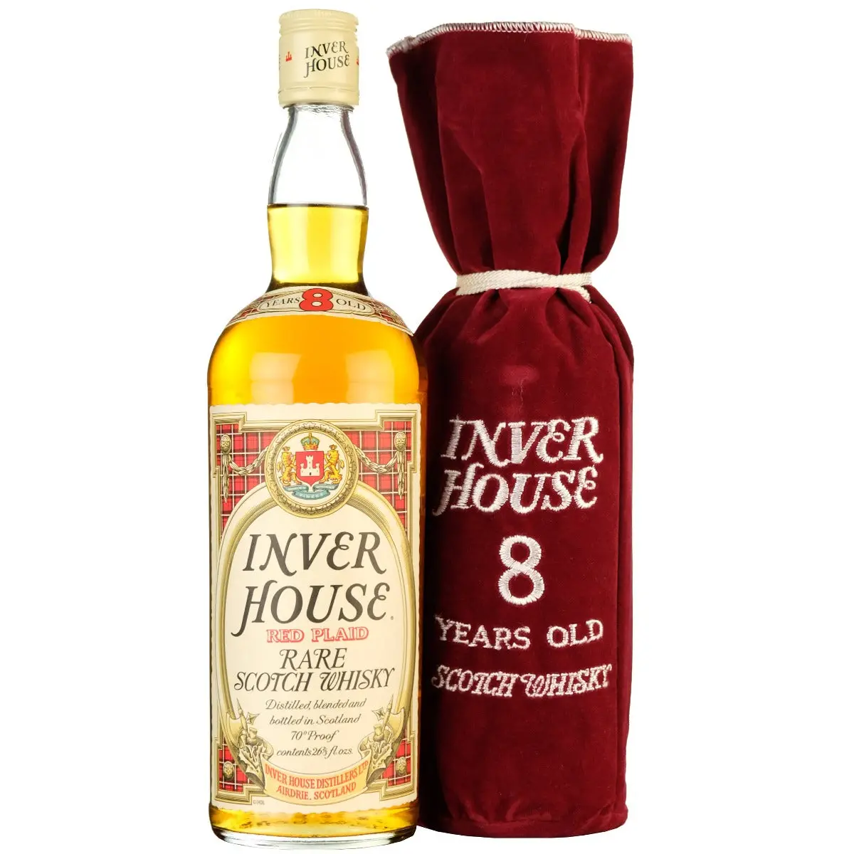 Inver House 8 Year Old Red Plaid | 1970S 1