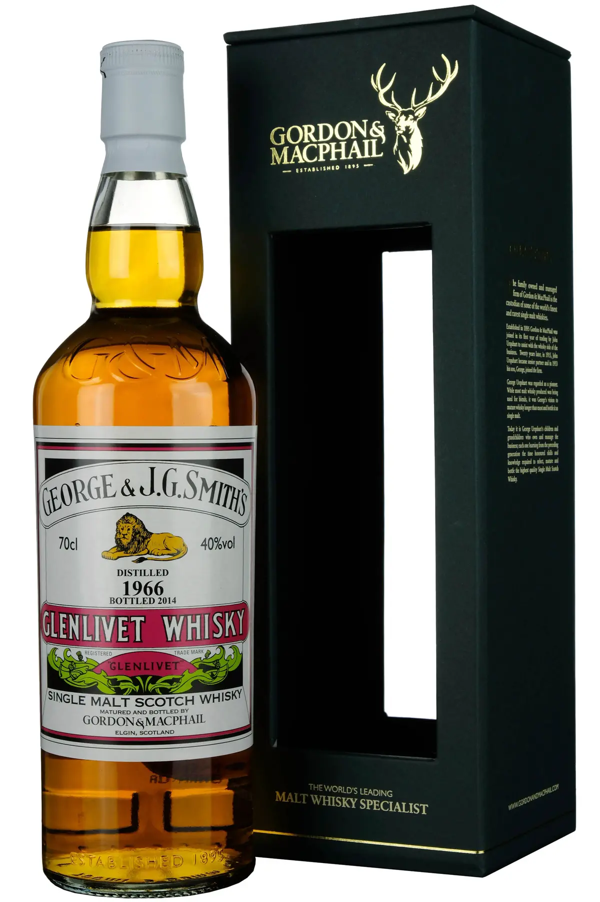 Glenlivet 1966-2014 Gordon & Macphail Distillery Labels 1