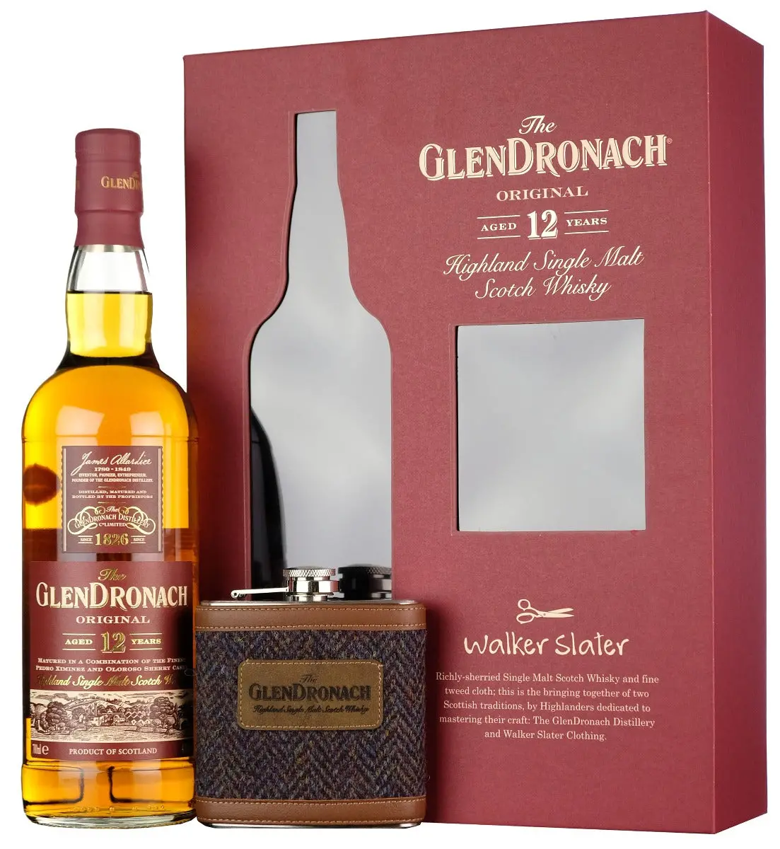 Glendronach 12 Year Old | Hip Flask Gift Pack 1
