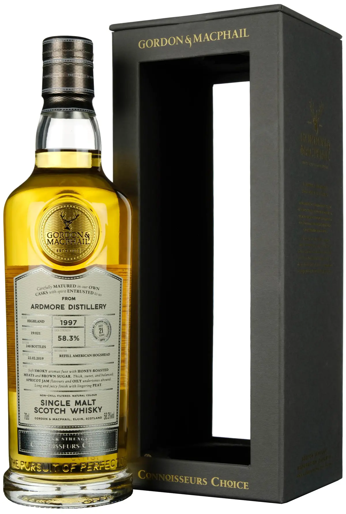 Ardmore 1997-2019 | 21 Year Old Gordon & Macphail Connoisseurs Choice Single Cask 900662 1