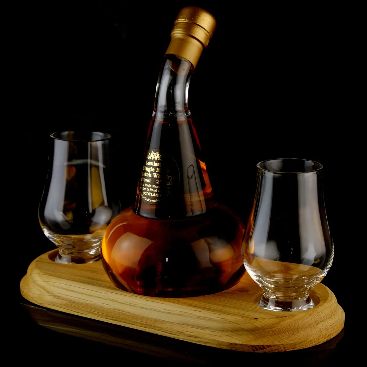 Pot Still Whisky Decanter With Two Nosing Glasses 1