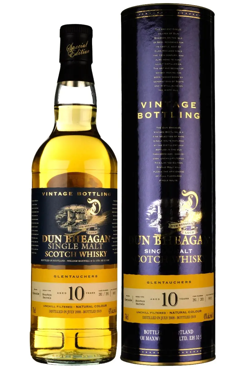 Glentauchers 2008-2019 | 10 Year Old Dun Bheagan Casks #281 #283 1
