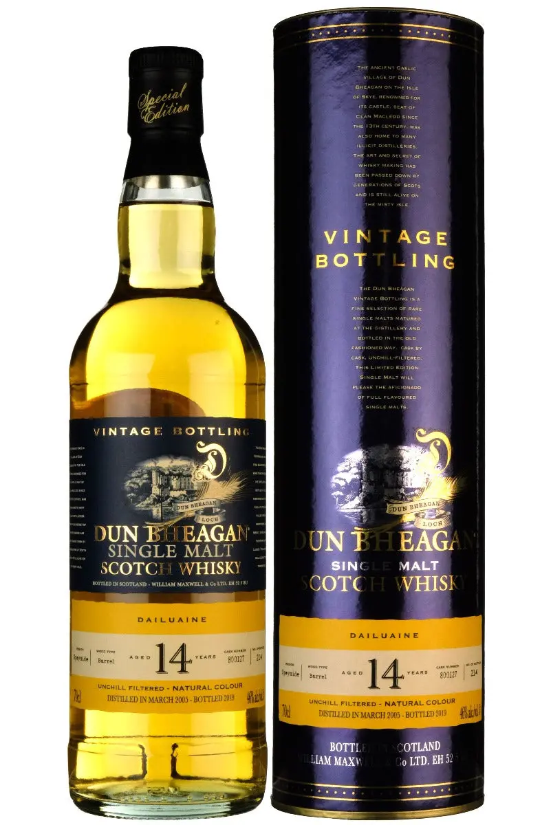 Dailuaine 2005-2019 | 14 Year Old Dun Bheagan Cask 800127 1