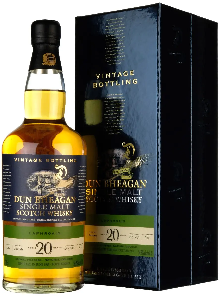 Laphroaig 1998-2019 | 20 Year Old Dun Bheagan #6835 # 6837 1