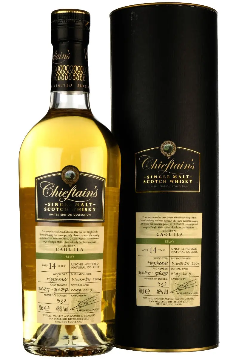 Caol Ila 2004-2019 | 14 Year Old | Chieftain's | Casks 306295, 306297 1
