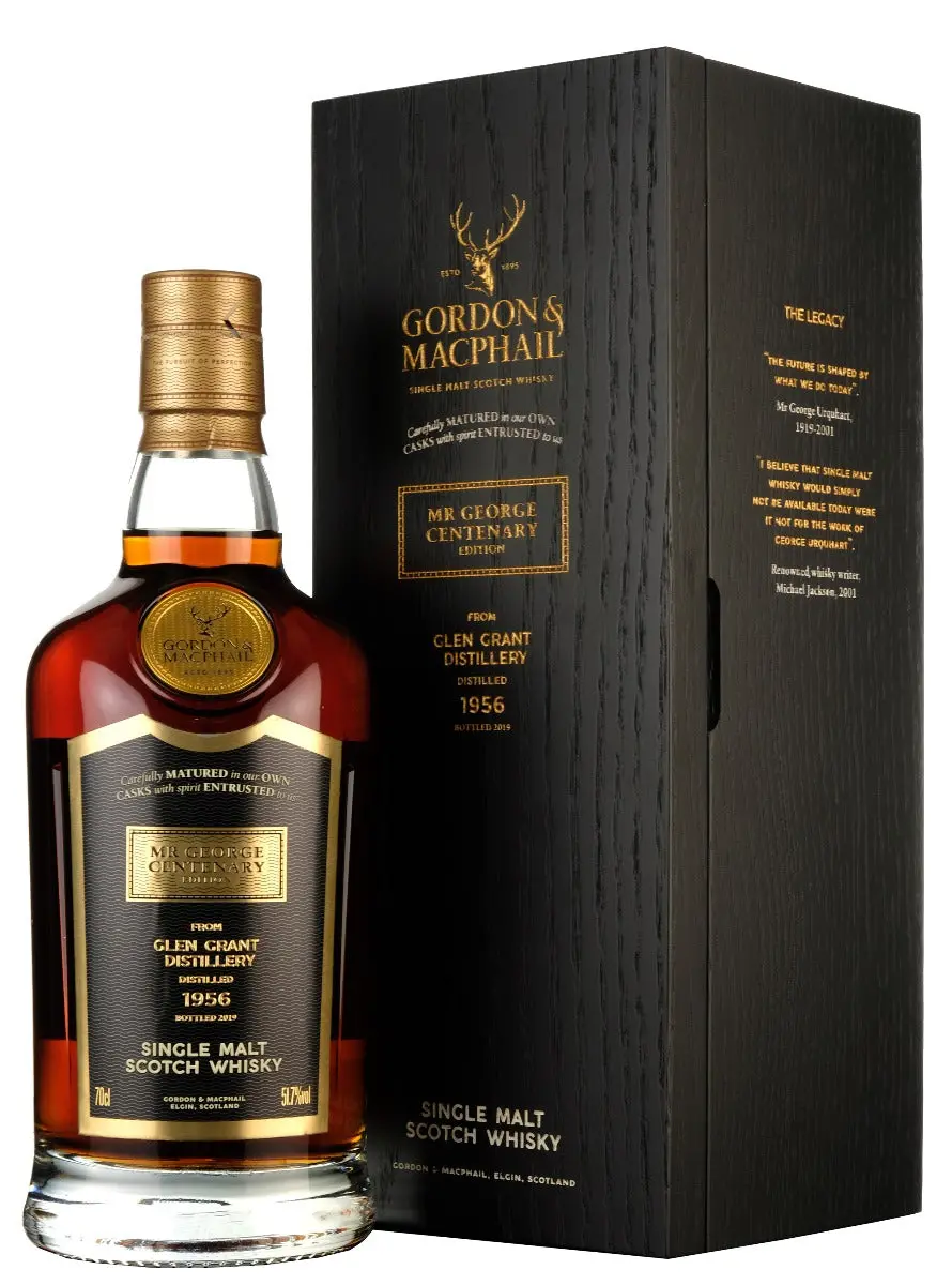 Glen Grant 1956-2019 | 62 Year Old Gordon & Macphail Mr George Centenary Edition Single Cask 4455 1