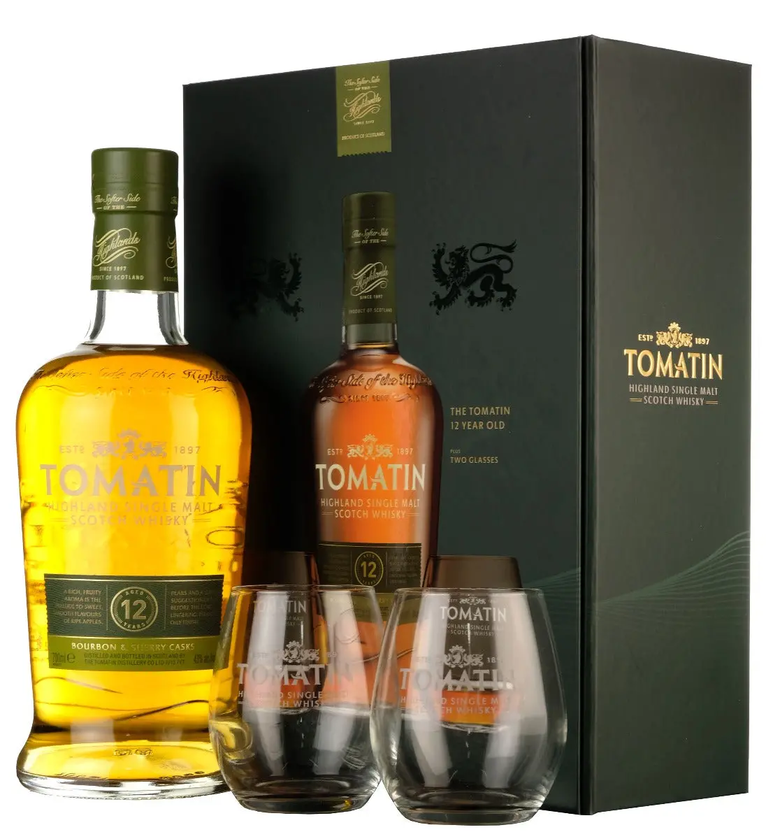 Tomatin 12 Year Old Glass Pack 1