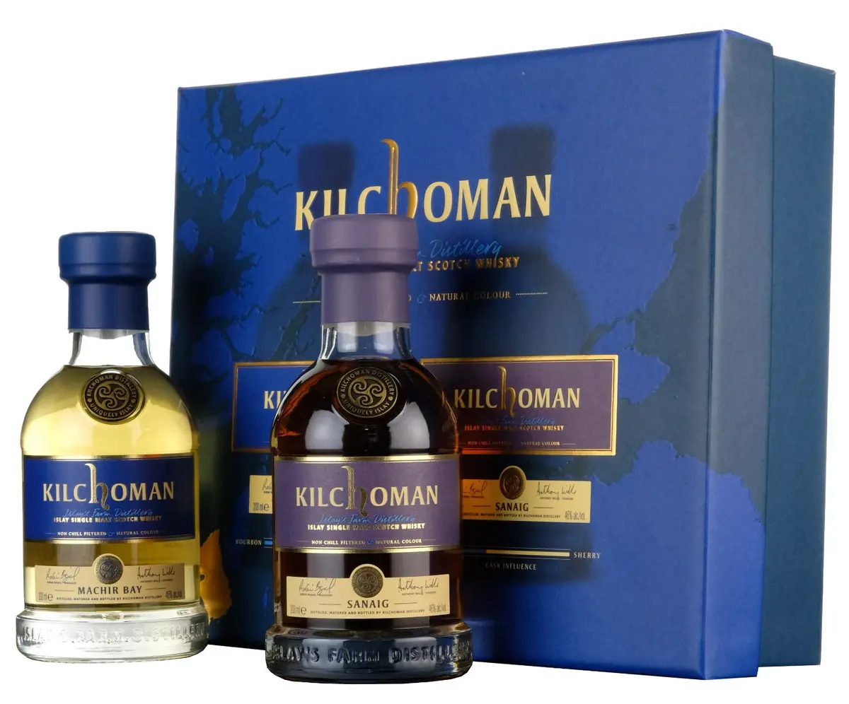 Kilchoman Machir Bay & Sanaig 20Cl Gift Pack 1