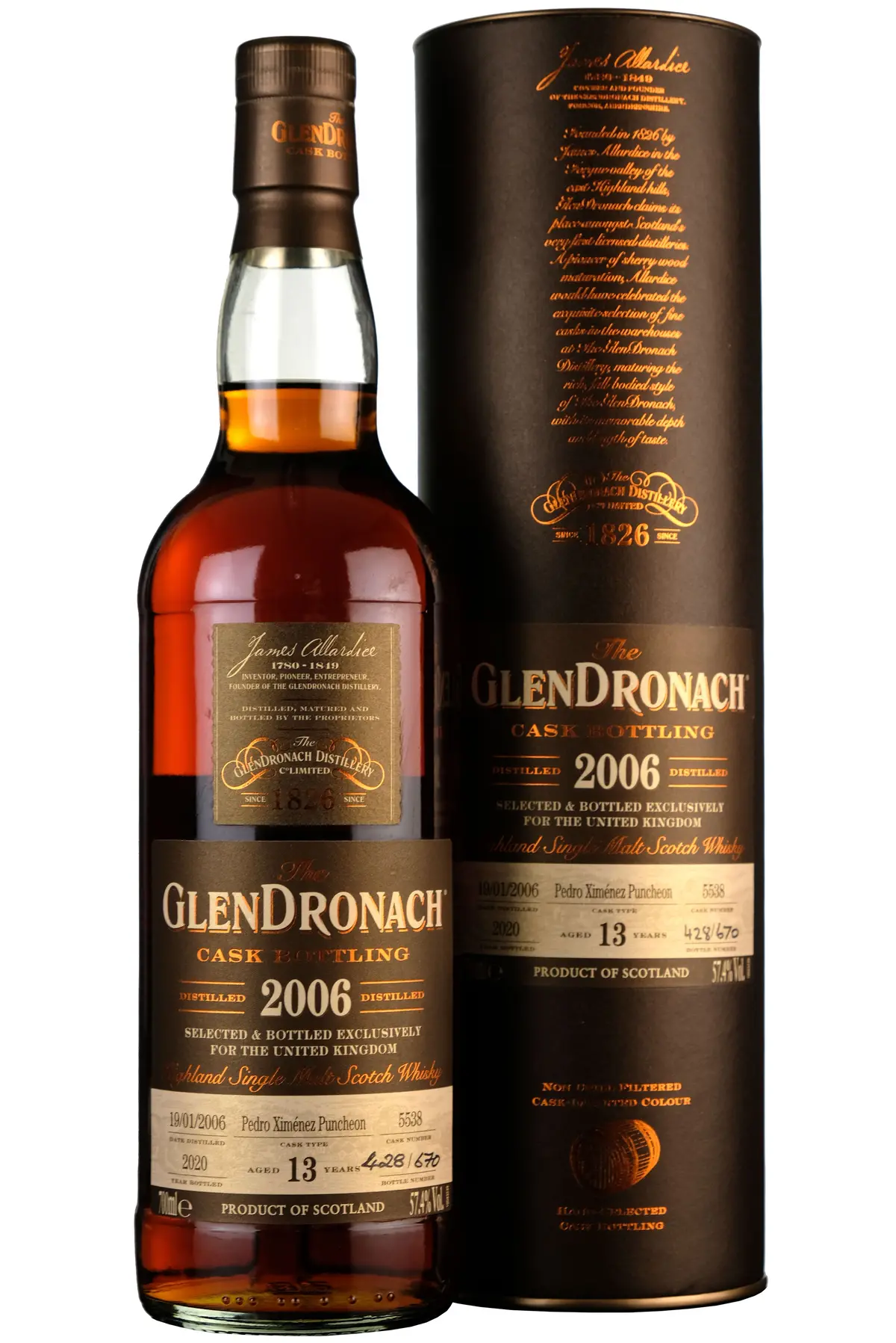 Glendronach 2006-2020 | 13 Year Old Uk Exclusive Single Cask 5538 1