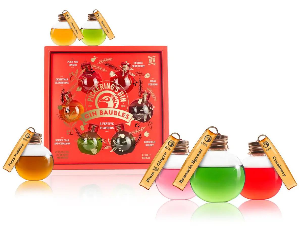 Pickering's Festively Flavoured Gin Baubles 1