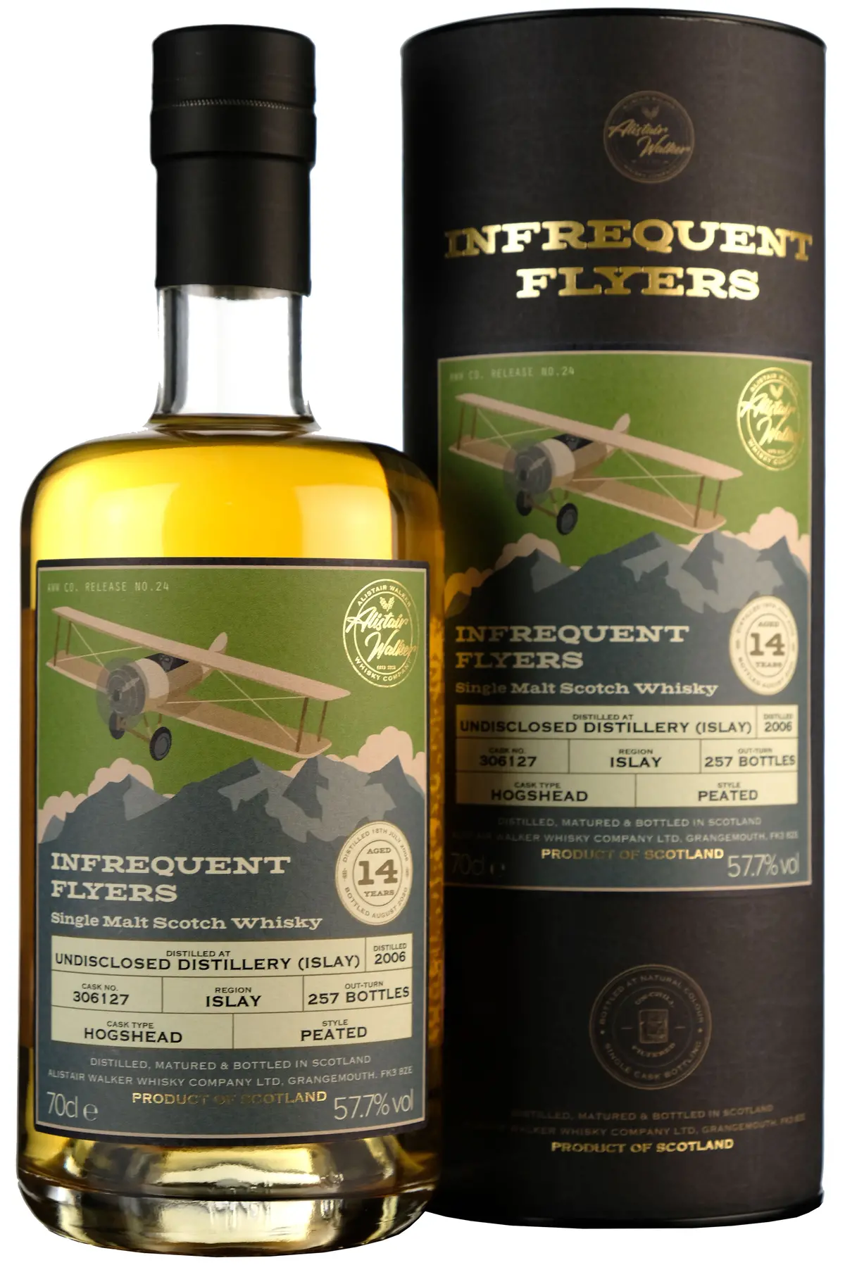 Undisclosed Islay Distillery 2006-2020 | 14 Year Old Infrequent Flyers 1