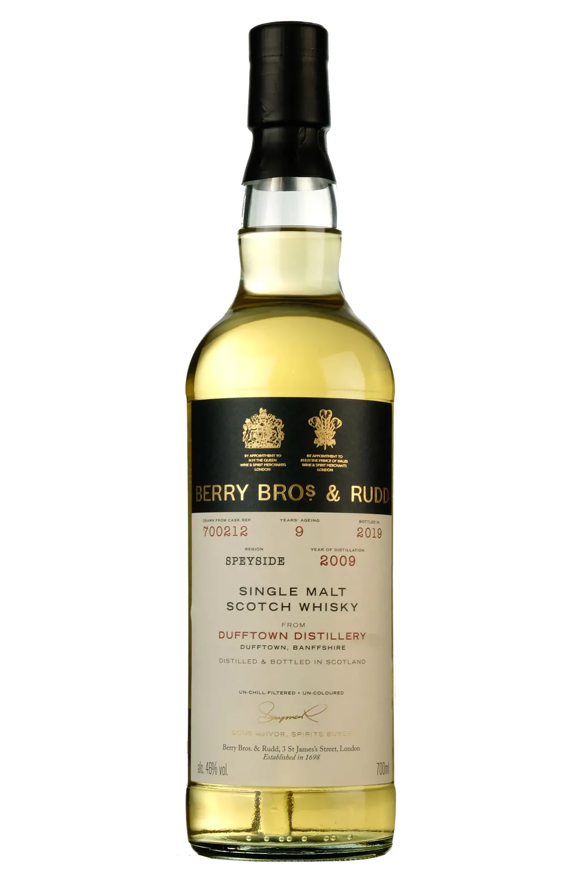 Dufftown 2009-2019 | 9 Year Old Berry Bros Single Cask 700212 1