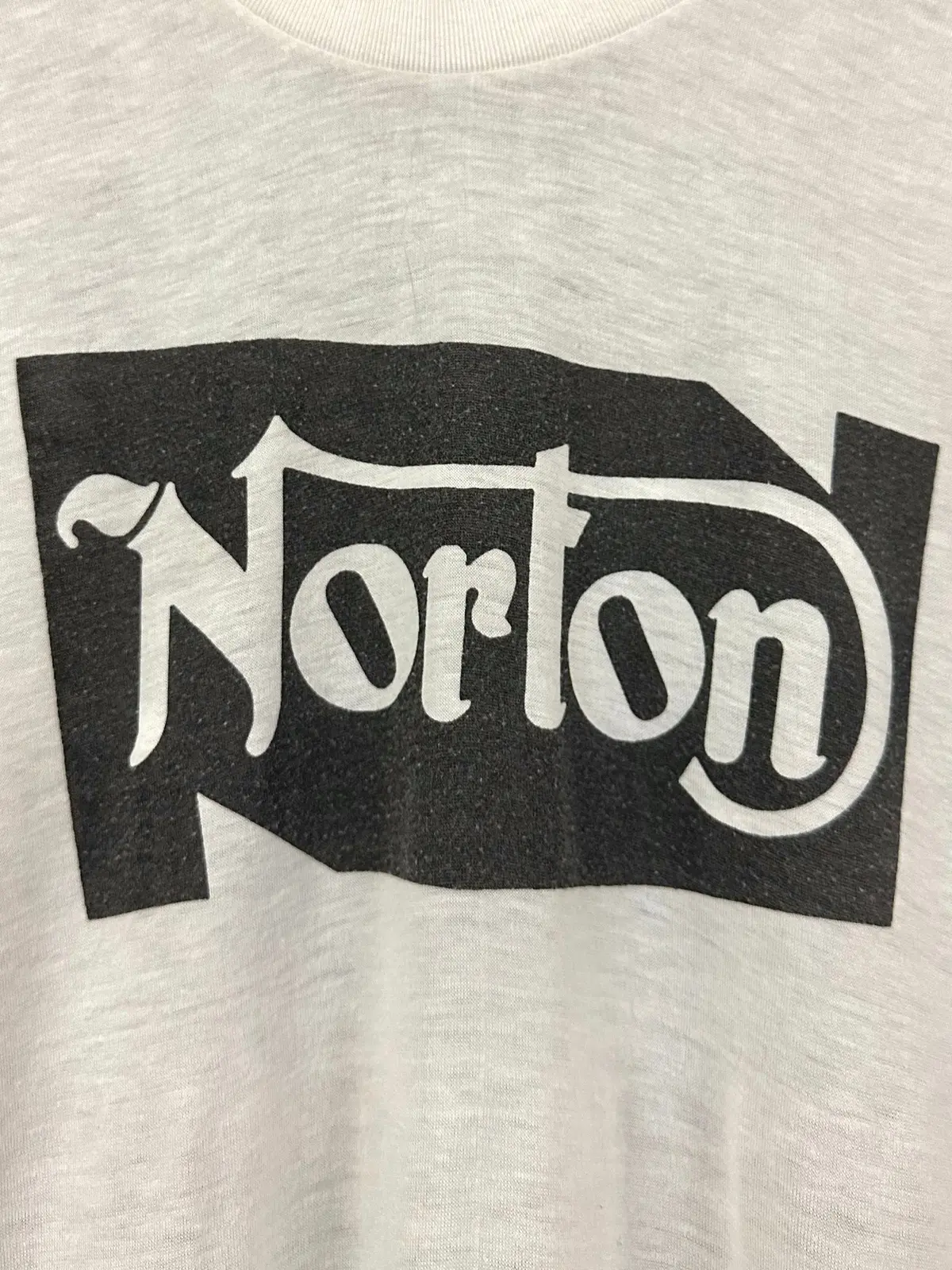 Vintage 60S 70S 1960S 1970S Norton Motorcycles Dealer T-Shirt Carls Motorcycle Sales Brooklyn New York Nyc White Mens Medium Large M L 19.5X30.5 1