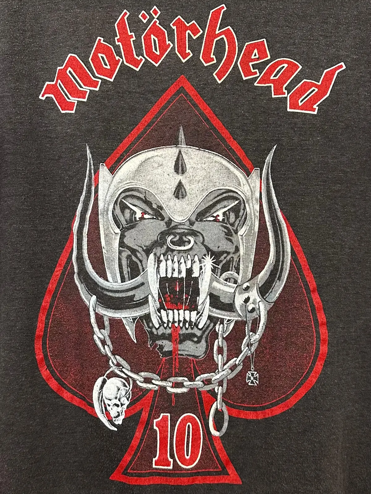 Vintage 80S 1980S 1985 Motorhead 10Th Anniversary World Tour Rock Concert T-Shirt Heavy Metal Faded Black Paper Thin Mackler Label Mens Small S 18.25X25” 1