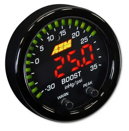 X-Series Boost Pressure Gauge -30Inhg~35Psi / -1~2.5Bar 1