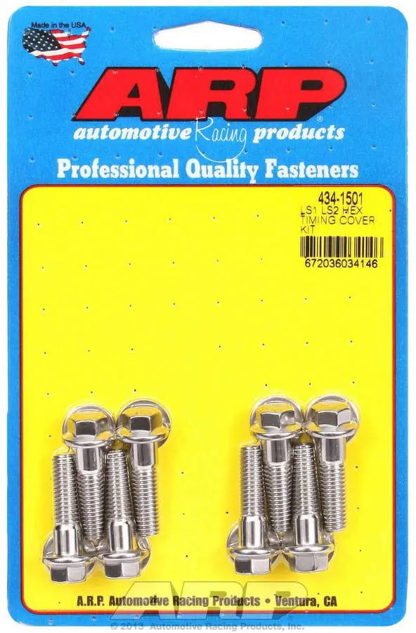 S/S Timing Cover Bolt Kit - 6Pt. Ls1/Ls2 1