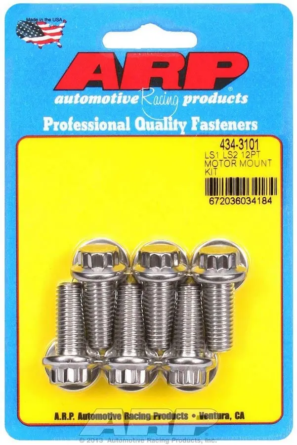 S/S Motor Mount Bolt Kit 12Pt. Ls1/Ls2 1