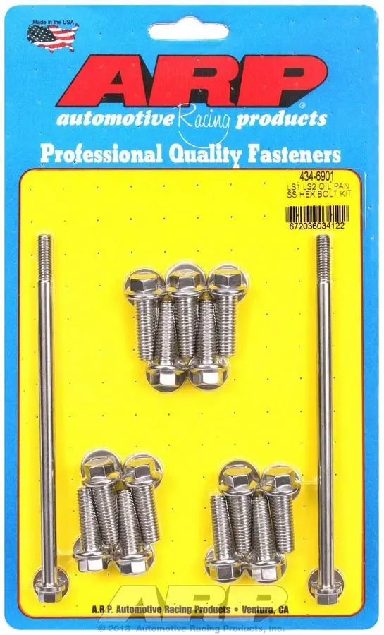 S/S Oil Pan Bolt Kit 6Pt. Ls1/Ls2 1