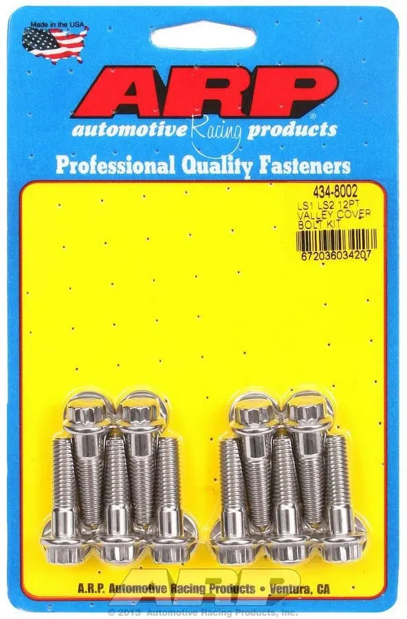 S/S Valley Cover Bolt Kit - 12Pt. Ls1/Ls2 1