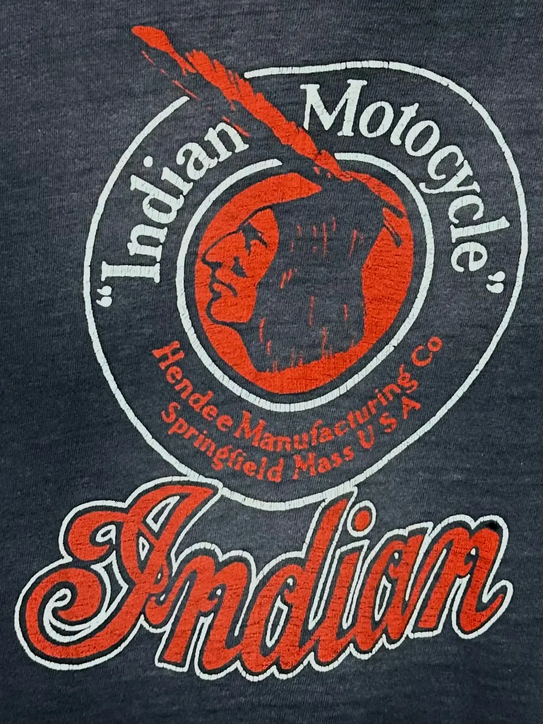 Vintage 70S 1970S Indian Motorcycles Dealer Biker T-Shirt Classic Motorcycles Of Santa Cruz Dealer Paper Thin Faded Black Hanes Mens Extra Small Xs 17.25X24 1