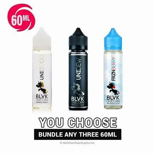 Blvk Unicorn Vape Juice 60Ml Pick 3 Bundle (180Ml) 1