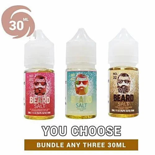 Beard Nicotine Salts 30Ml Pick 3 Bundle 1