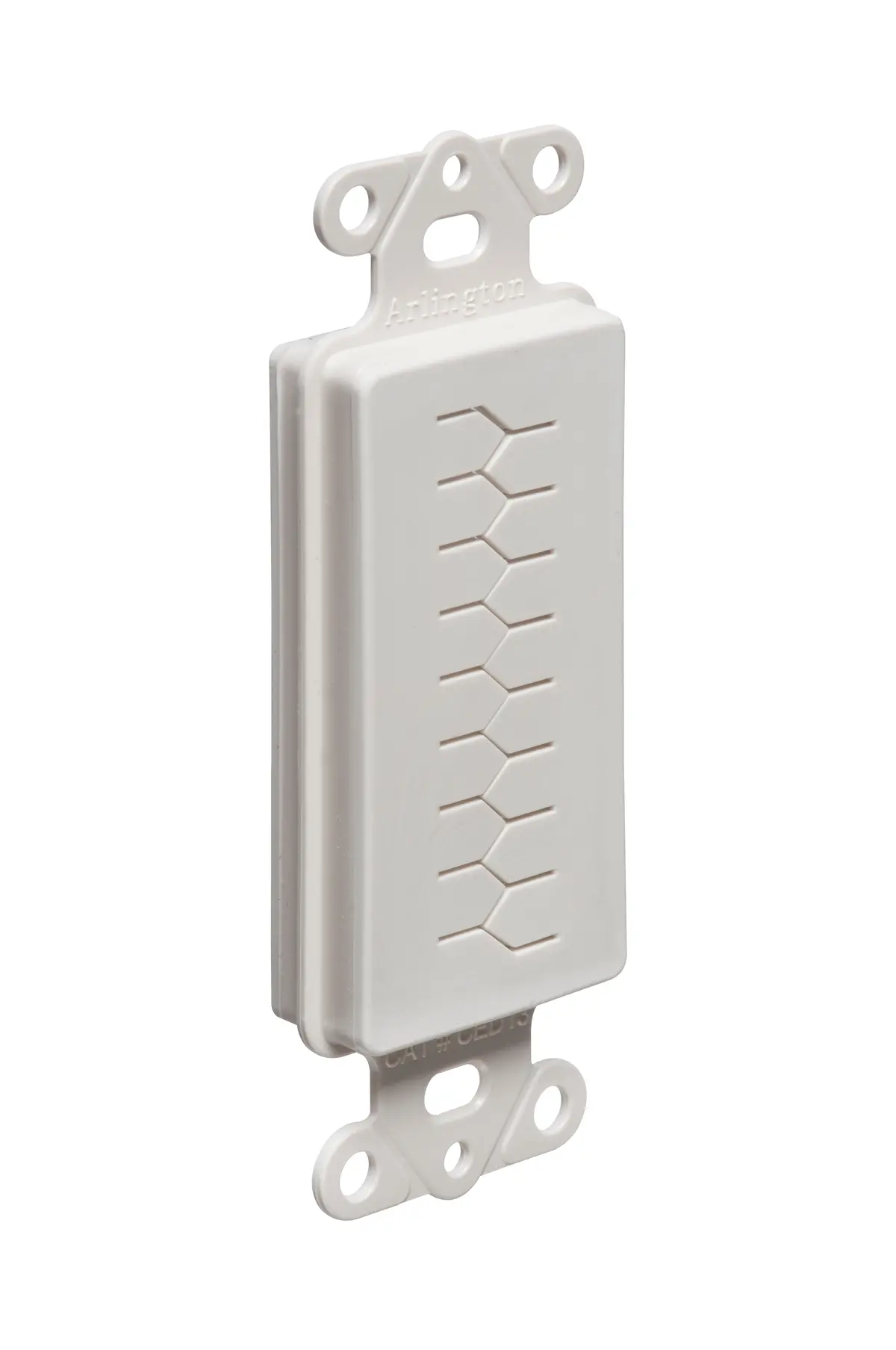 Ced130 Cable Entry Device - White, Non-Metallic, With Wall Plate 1