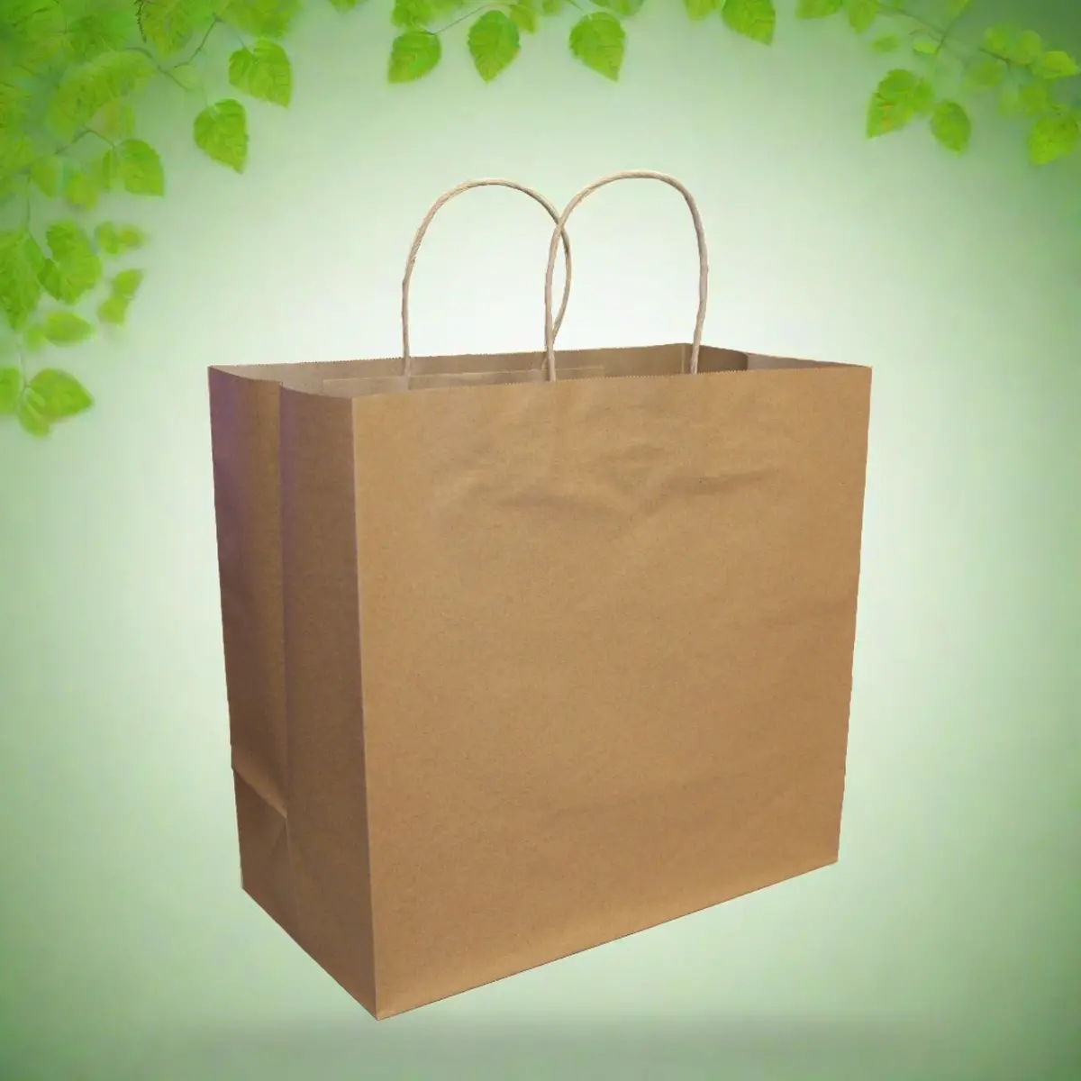 P/Bags W/Handle Brown Kraft 10" X 5" X 13" 250/Cs (30) 1