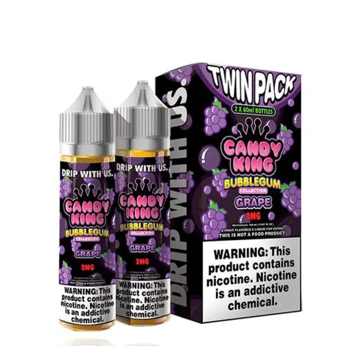 Grape By Candy King Bubblegum Collection Twin Pack 120Ml 1
