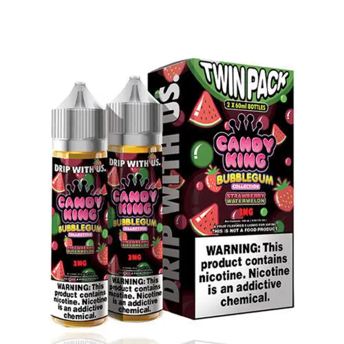 Strawberry Watermelon By Candy King Bubblegum Collection Twin Pack 120Ml 1