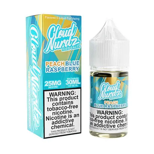 Peach Blue Raspberry Ice By Cloud Nurdz Salt 30Ml 1