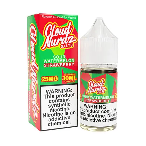 Sour Watermelon Strawberry By Cloud Nurdz Salt 30Ml 1