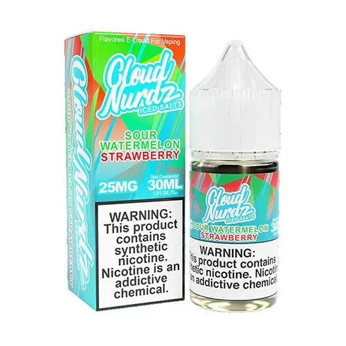 Sour Watermelon Strawberry Ice By Cloud Nurdz Salt 30Ml 1