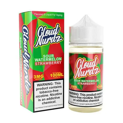 Sour Watermelon Strawberry By Cloud Nurdz 100Ml 1