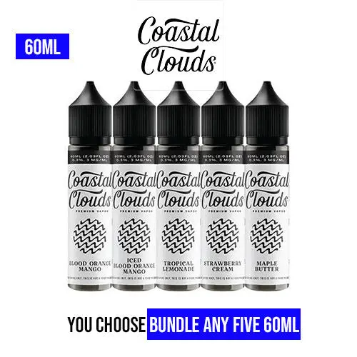 Coastal Clouds Vape Juice 60Ml Pick 5 Bundle (300Ml) 1