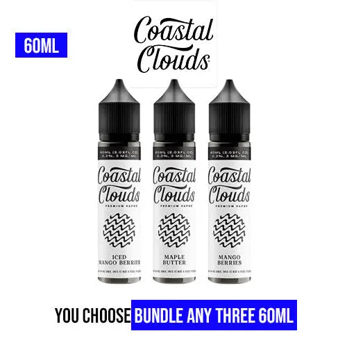 Coastal Clouds Vape Juice 60Ml Pick 3 Bundle (180Ml) 1