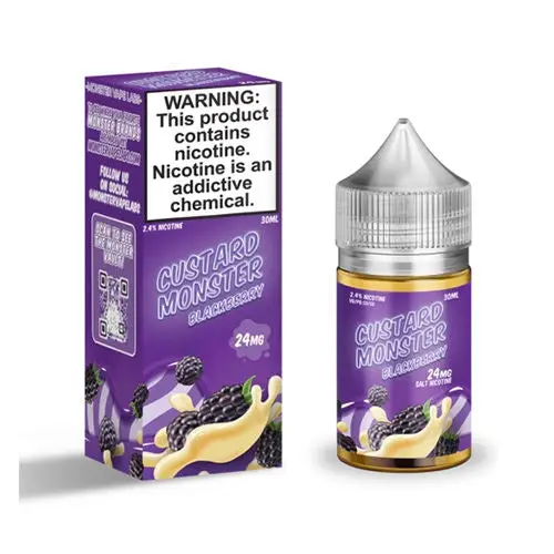Custard Monster Blackberry By Jam Monster Salt 30Ml 1