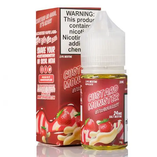 Custard Monster Strawberry By Jam Monster Salt 30Ml 1