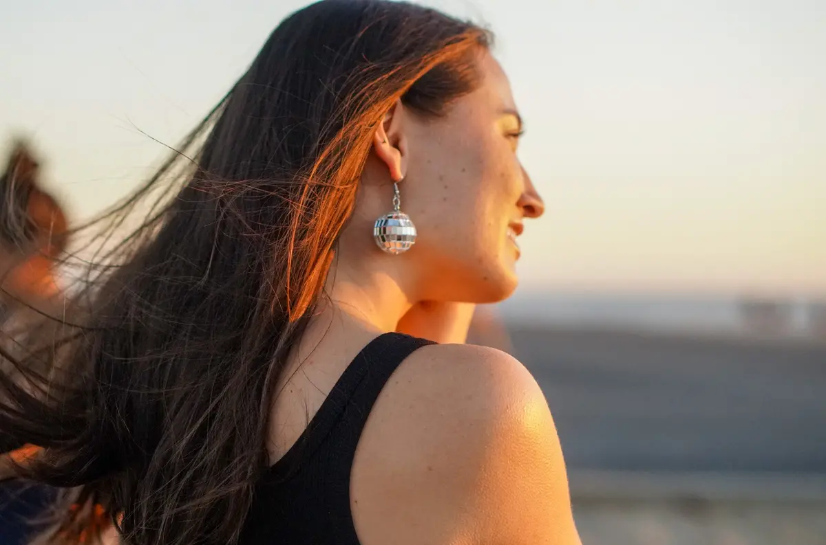 Disco Ball Earrings 1