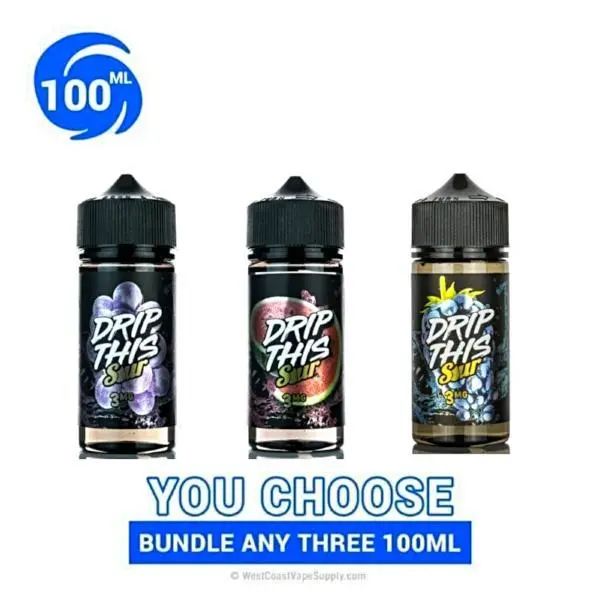 Drip This Sour Eliquid 100Ml Pick 3 Bundle (300Ml) 1