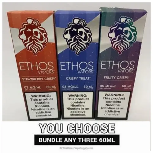 Ethos Crispy Treats 60Ml Pick 3 Bundle Pack (180Ml) 1