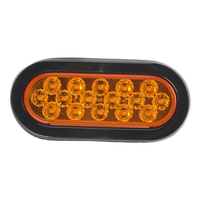 Fortpro 6" Oval Led Light With 16 Sq Leds 1