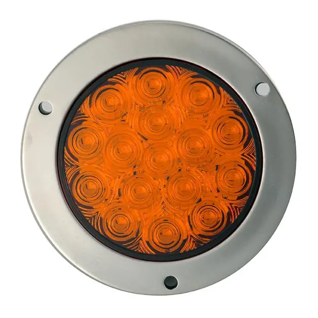 Fortpro 4" Round Led Light With 16 Sq Leds 1