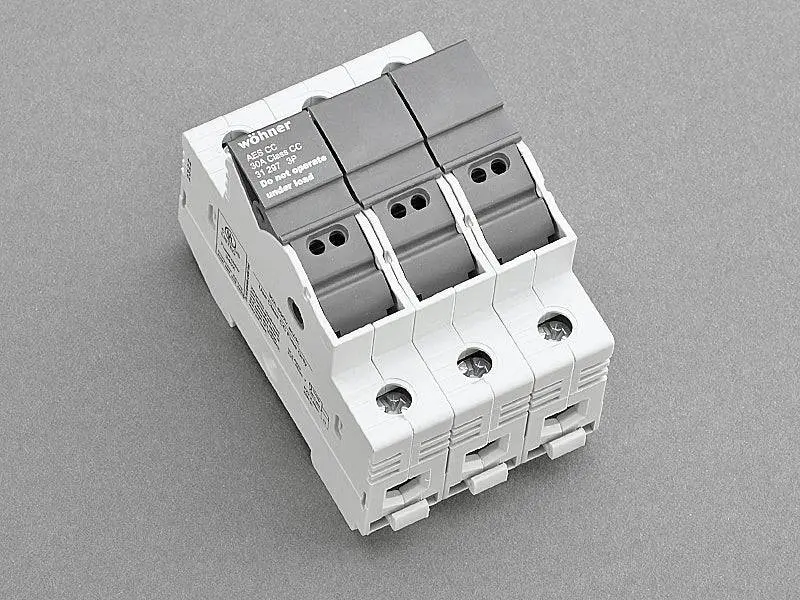 Din Rail & Fuse Holders 3 Pole Type Inchccinch Din Rail Fusehold 1