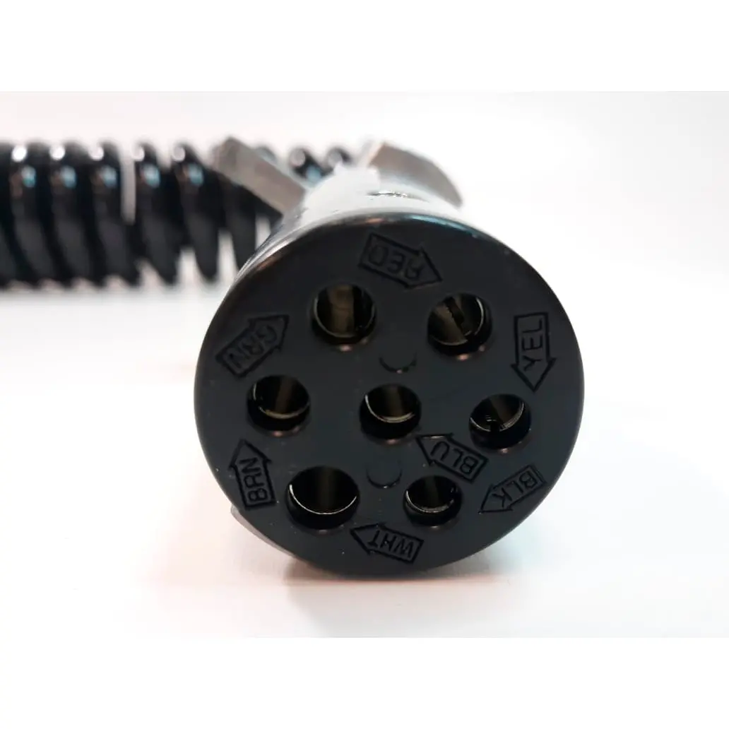 Fortpro 7-Way Coiled Cable Assembly Die-Cast Plugs & 15Ft Working Length Replaces 8498-713C | F235504 2