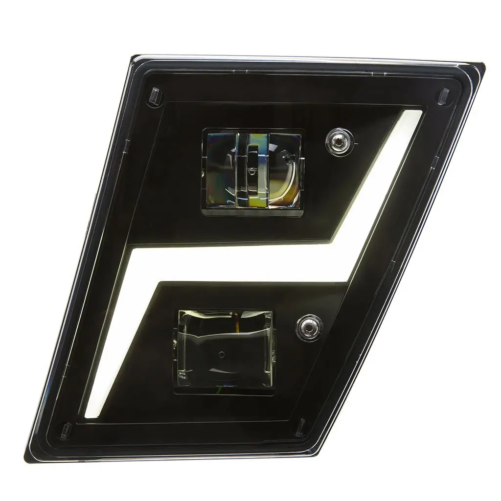 Fortpro Black Fog Led Lights Compatible With Volvo Vnl - Driver Side | F236827 1